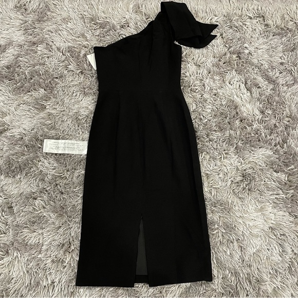 Dress the Population Tiffany One Sleeve Midi Dress Medium M - Picture 7 of 10